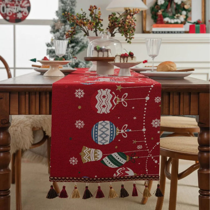 Chemin de Table Rouge pour  Noel 