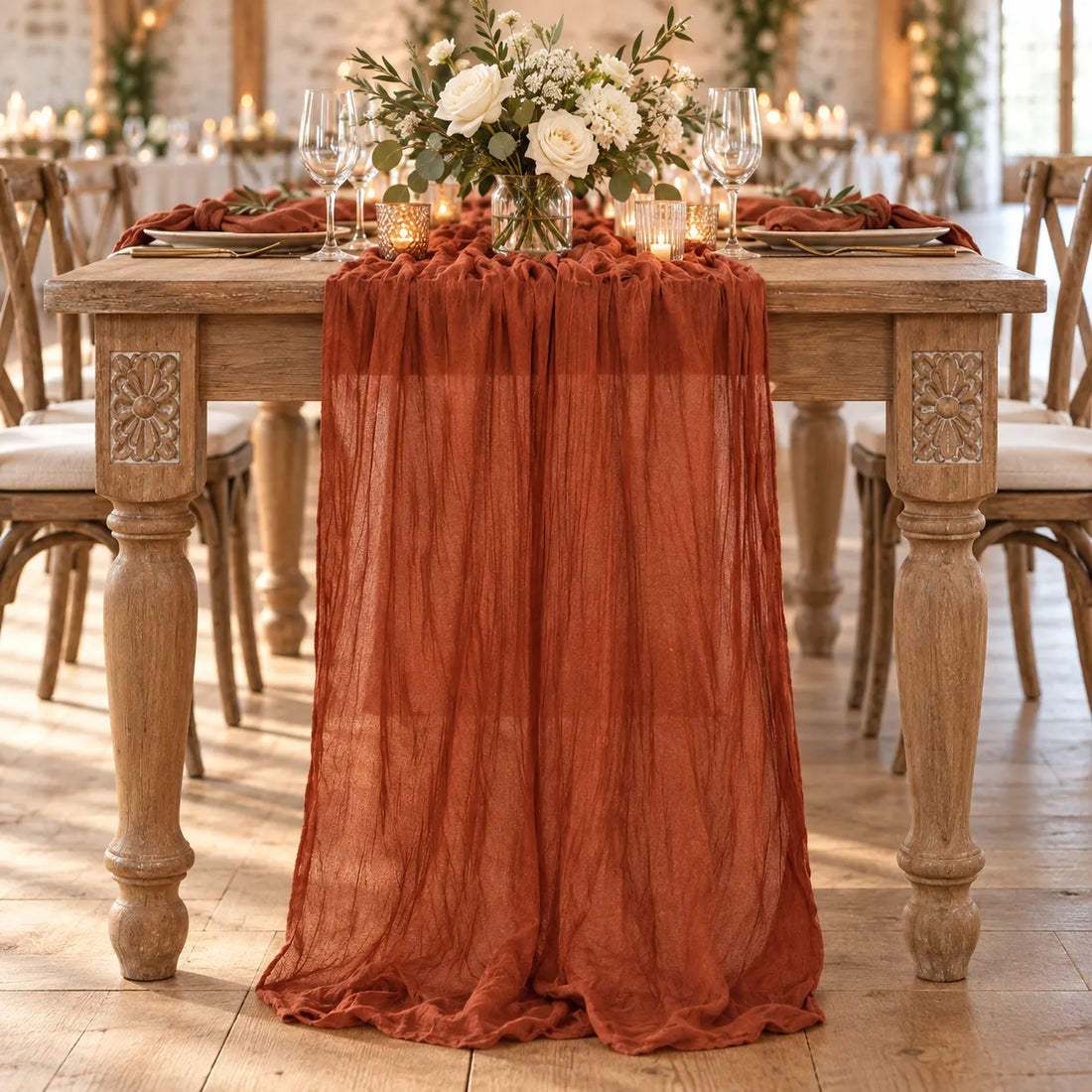 Chemin de Table Terracotta Stylé Design