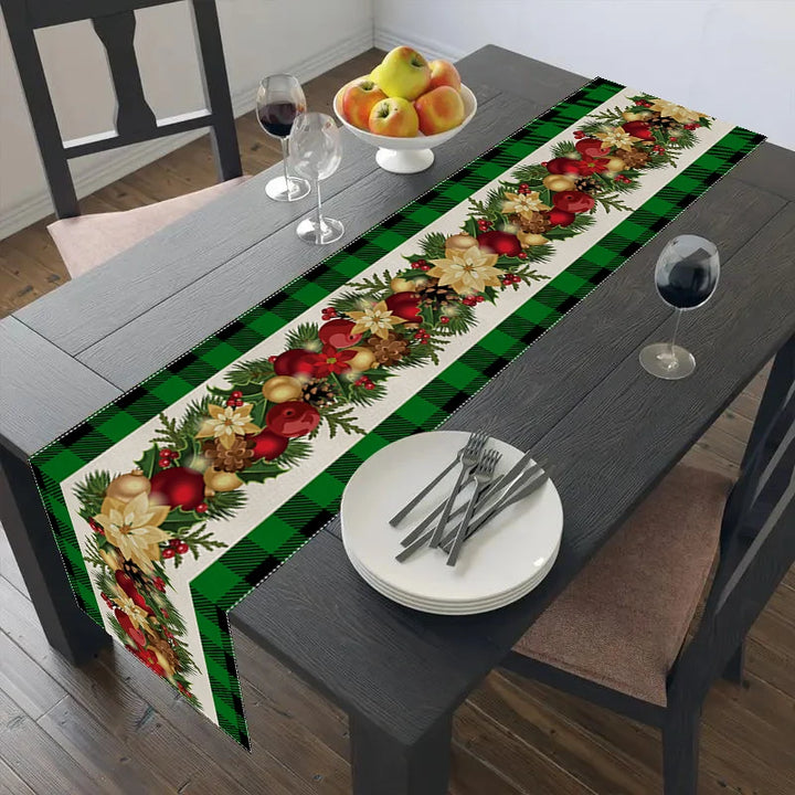 Chemin de Table Vert Design Noël