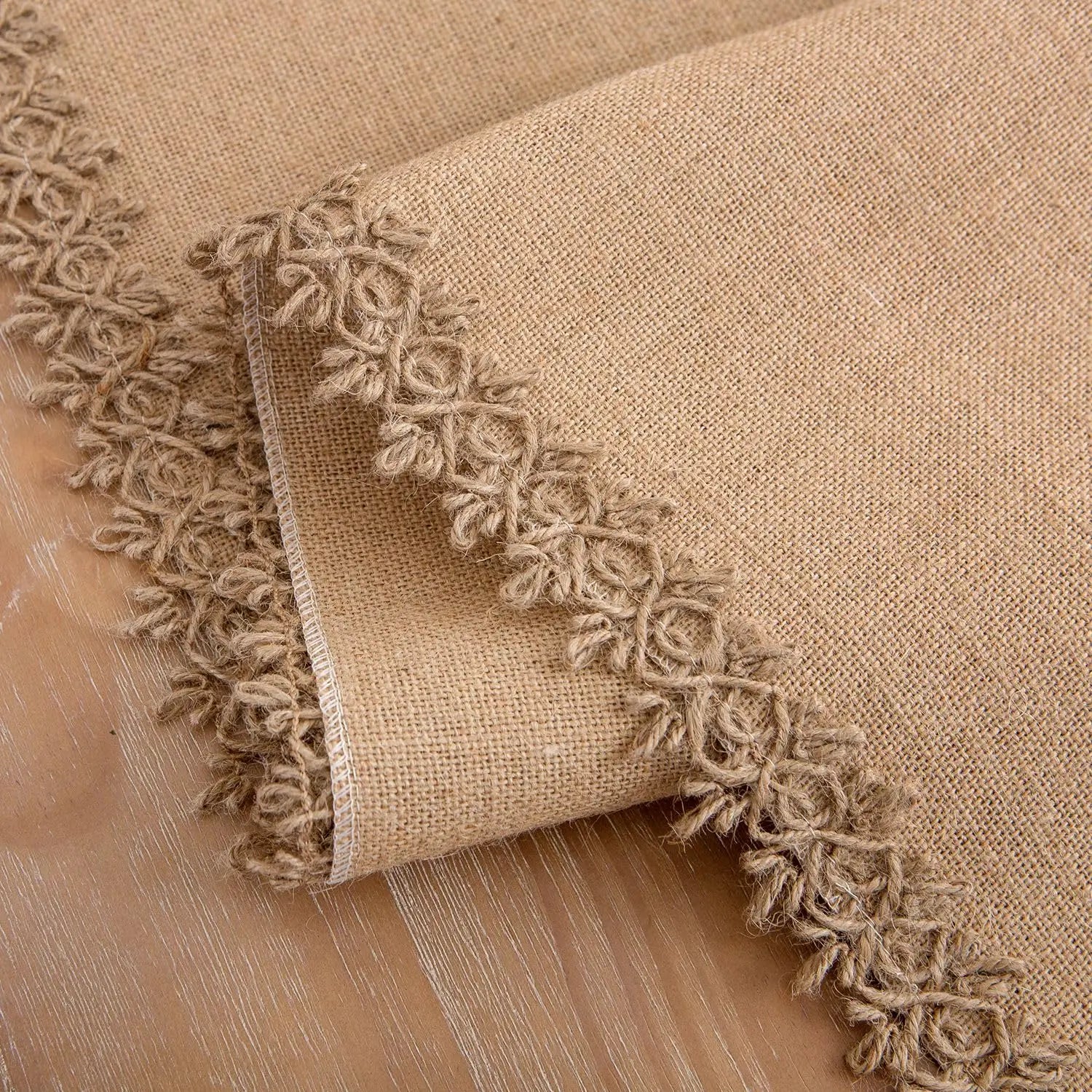 Chemin de Table en Jute Noël Champêtre 1