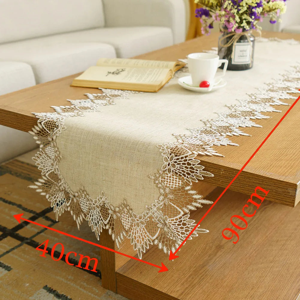 Chemin de Table en Lin Mariage Durable