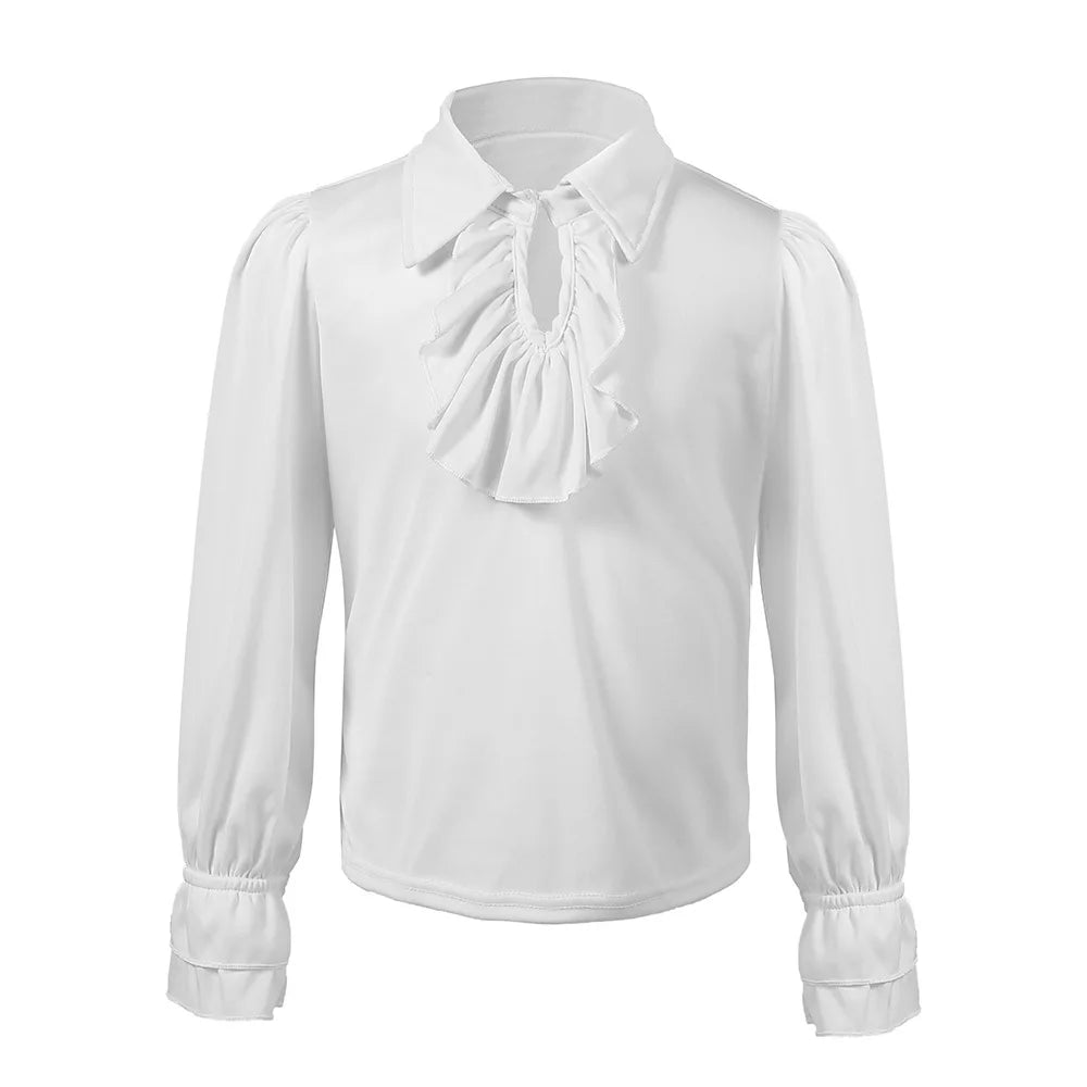 Chemise Blanche Pirate Enfant en Polyester