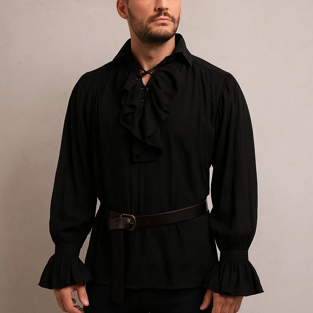 Chemise Cosplay Pirate Noire