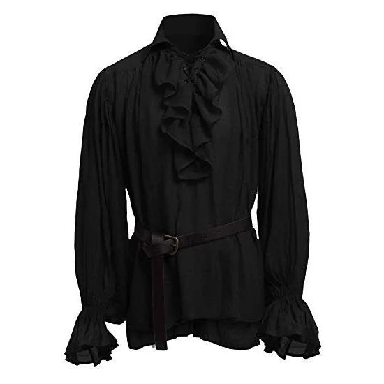 Chemise Cosplay Pirate Noire Original