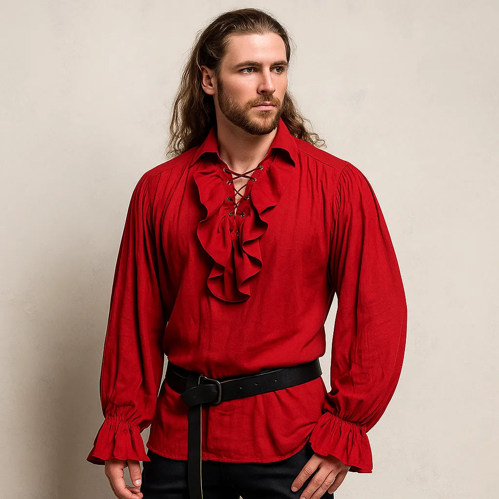 Chemise Cosplay Pirate Rouge