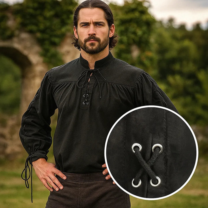 Chemise Pirate Noire