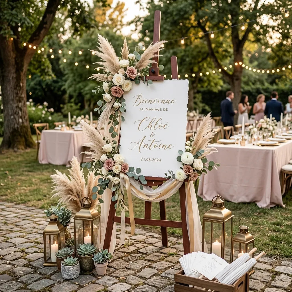 Chevalet Déco Mariage Léger