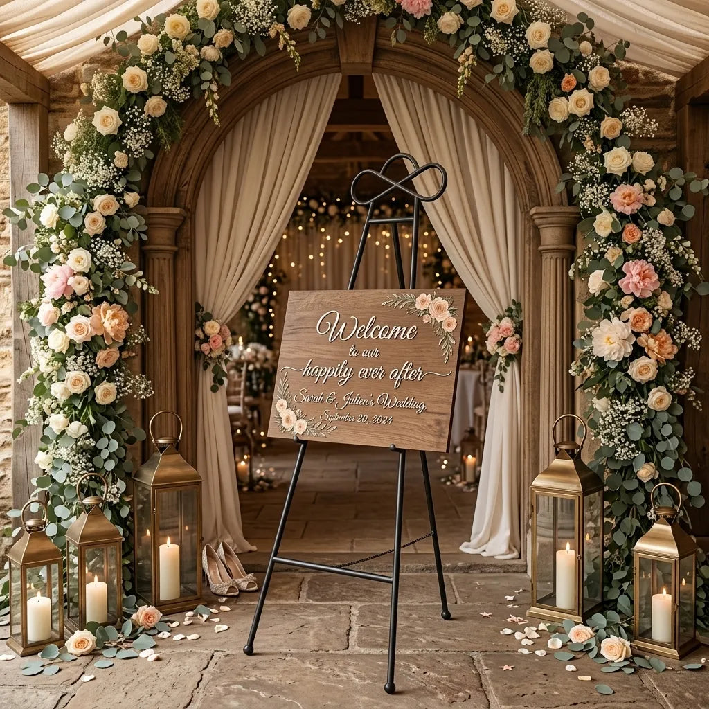 Chevalet Mariage Elégant Raffiné Chic