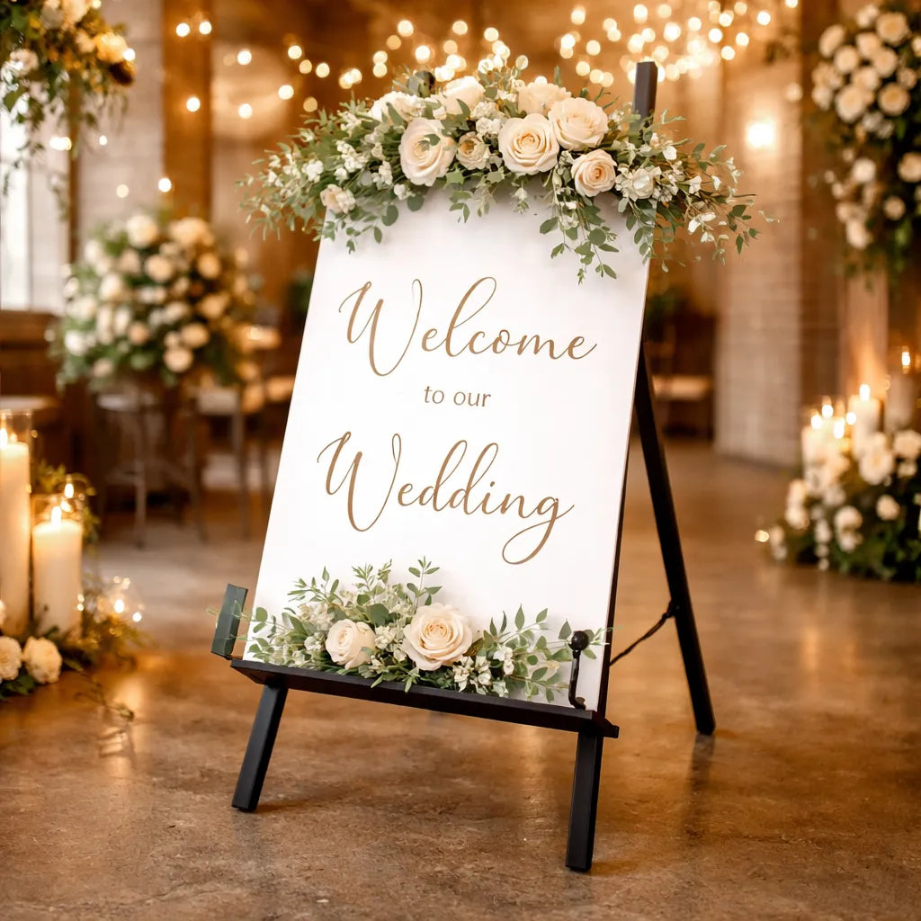 Chevalet Noir pour Mariage