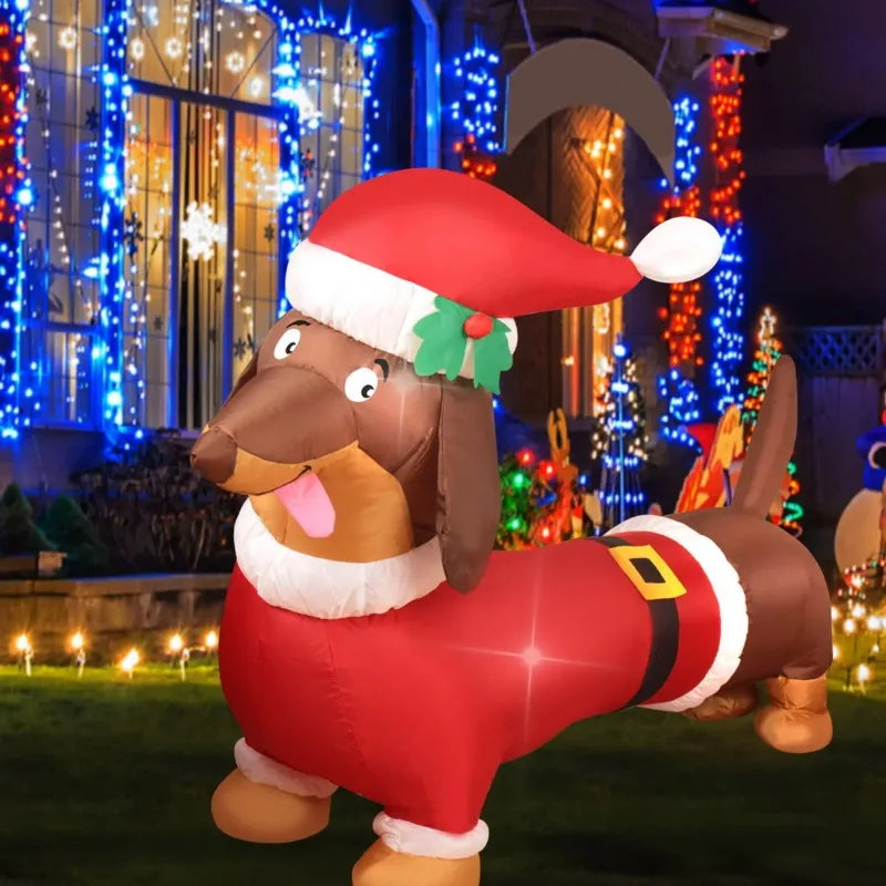 Chien De Noël Gonflable