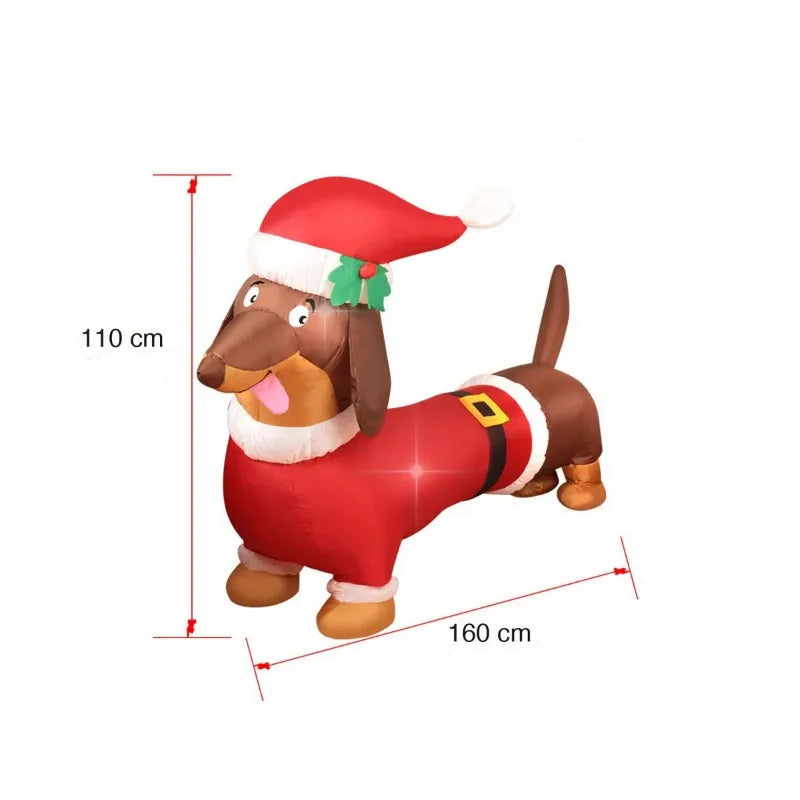 Chien De Noël Gonflable stylé