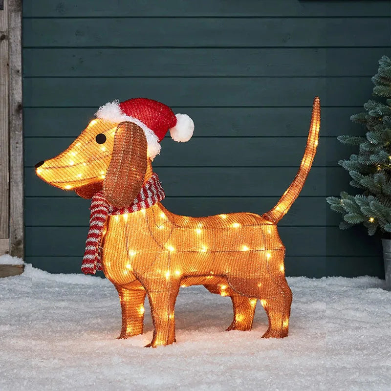 Chien De Noël Teckel stylé