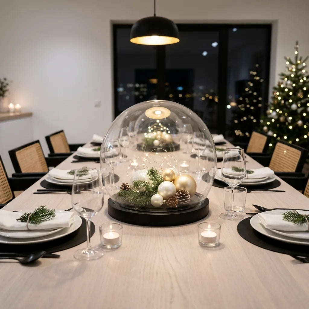 Cloche en Verre Ronde Décorative Design