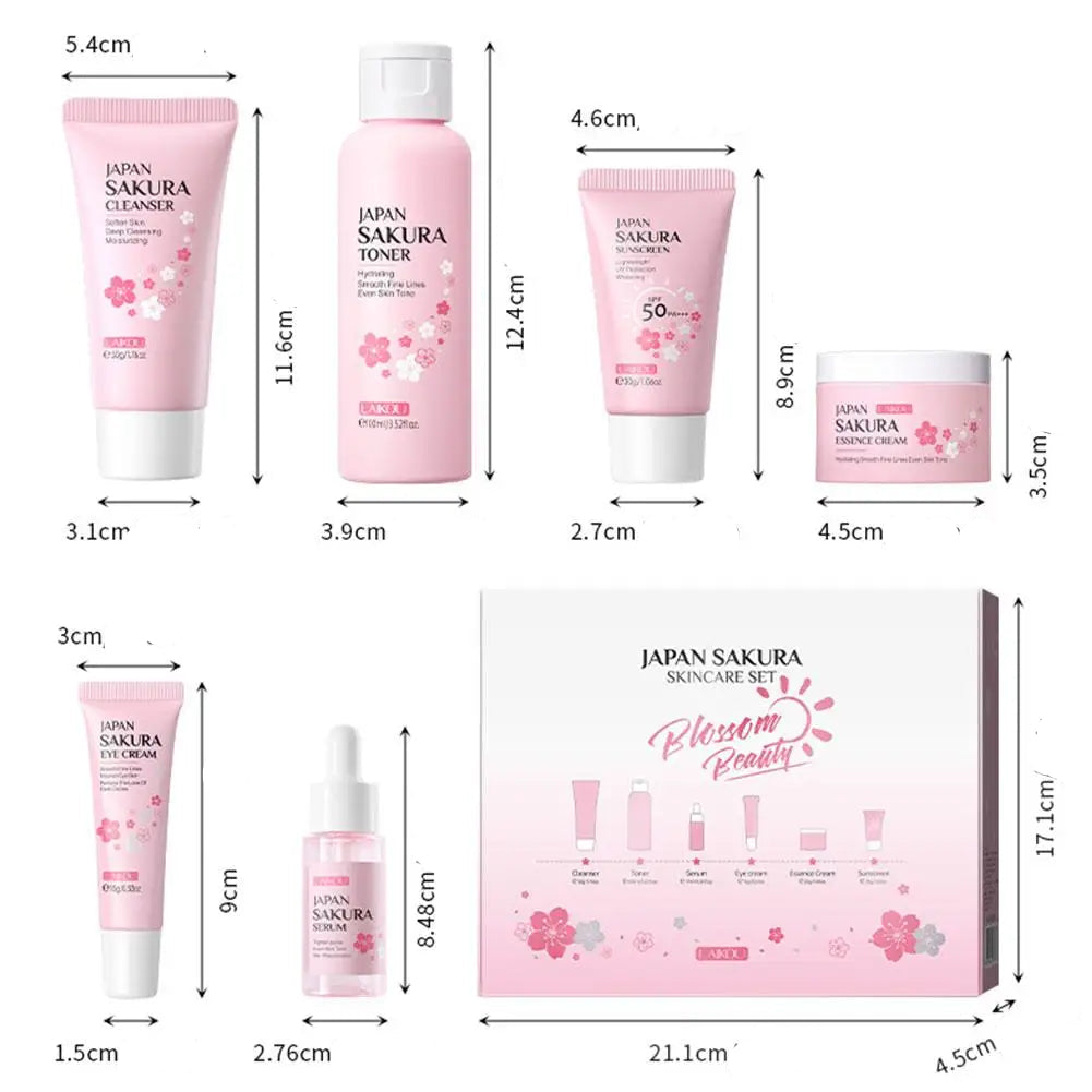Coffret Cadeau Produits de Soin Sakura Hydratantes