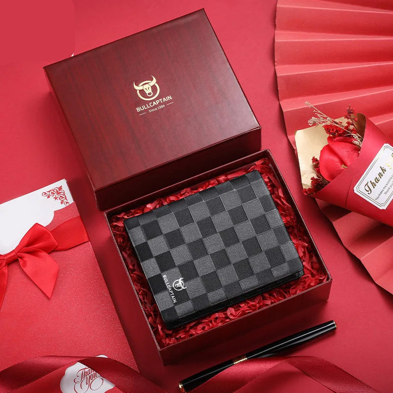 Coffret Portefeuille en Cuir Homme