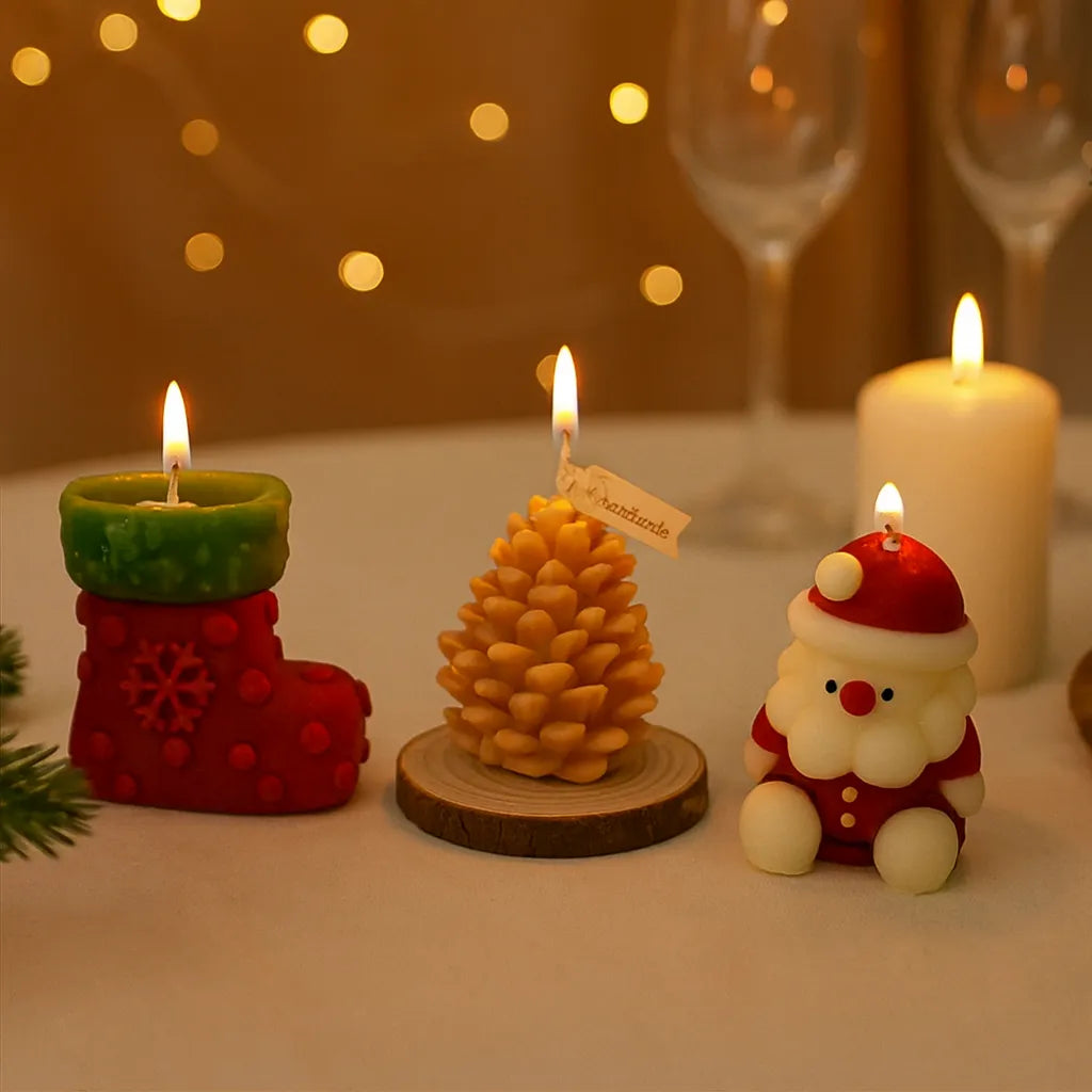 Coffret de Bougies Raffinées de Noël