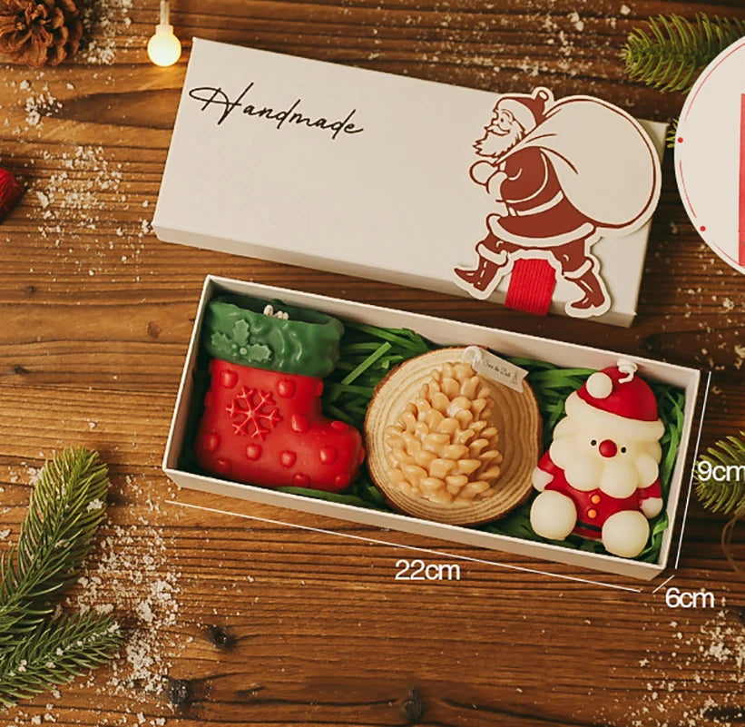 Coffret de Bougies Raffinées de Noël Unique
