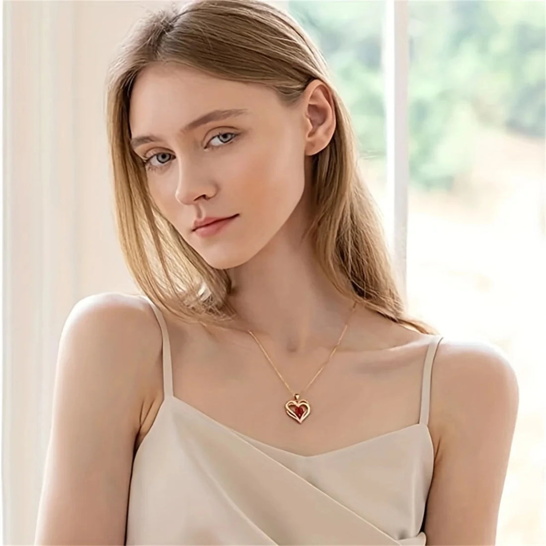 Coffret de Rose et de Collier Cœur Original