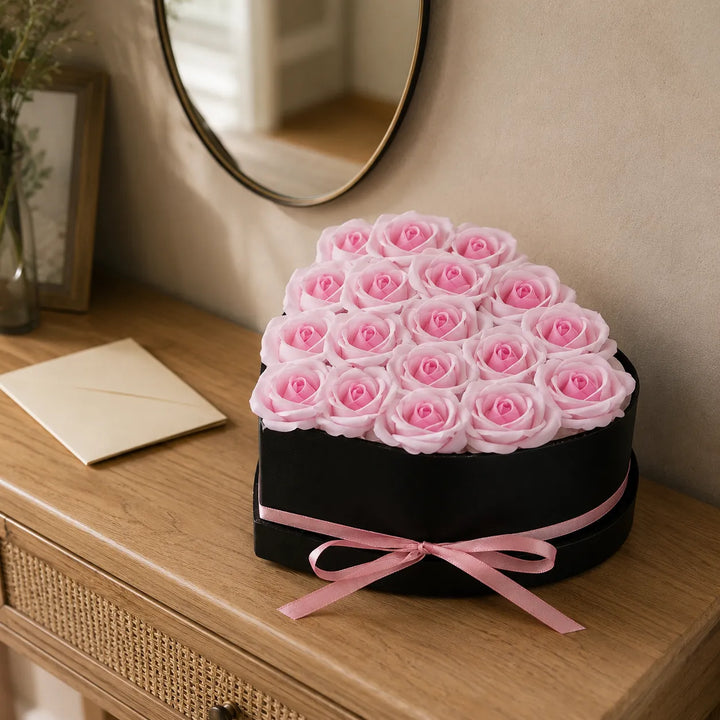 Coffret de Roses Artificielles Saint-Valentin Cadeaux