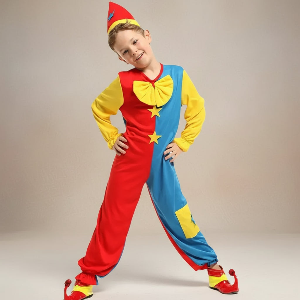 Combinaison Clown Bleu Et Rouge