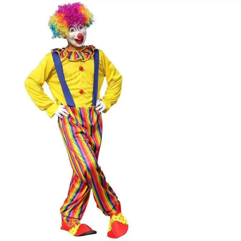 Combinaison Clown Colorée Adulte en Polyester