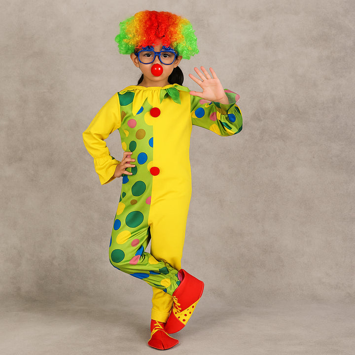 Combinaison Clown Jaune et Vert