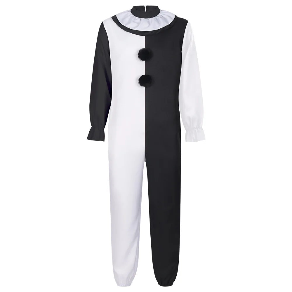 Combinaison Clown Noire Et Blanche Couleur