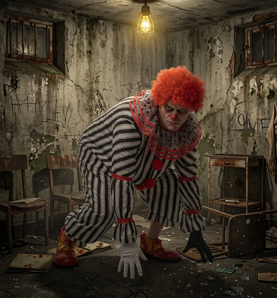 Combinaison Clown Rayée Homme inventif