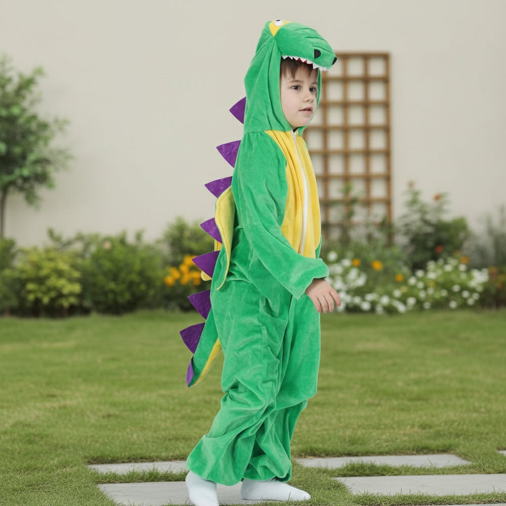 Combinaison Dinosaure Vert et Violet