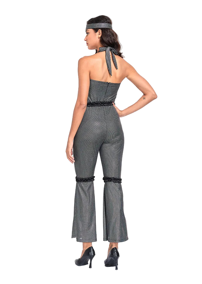 Combinaison Disco Femme Noire Chic