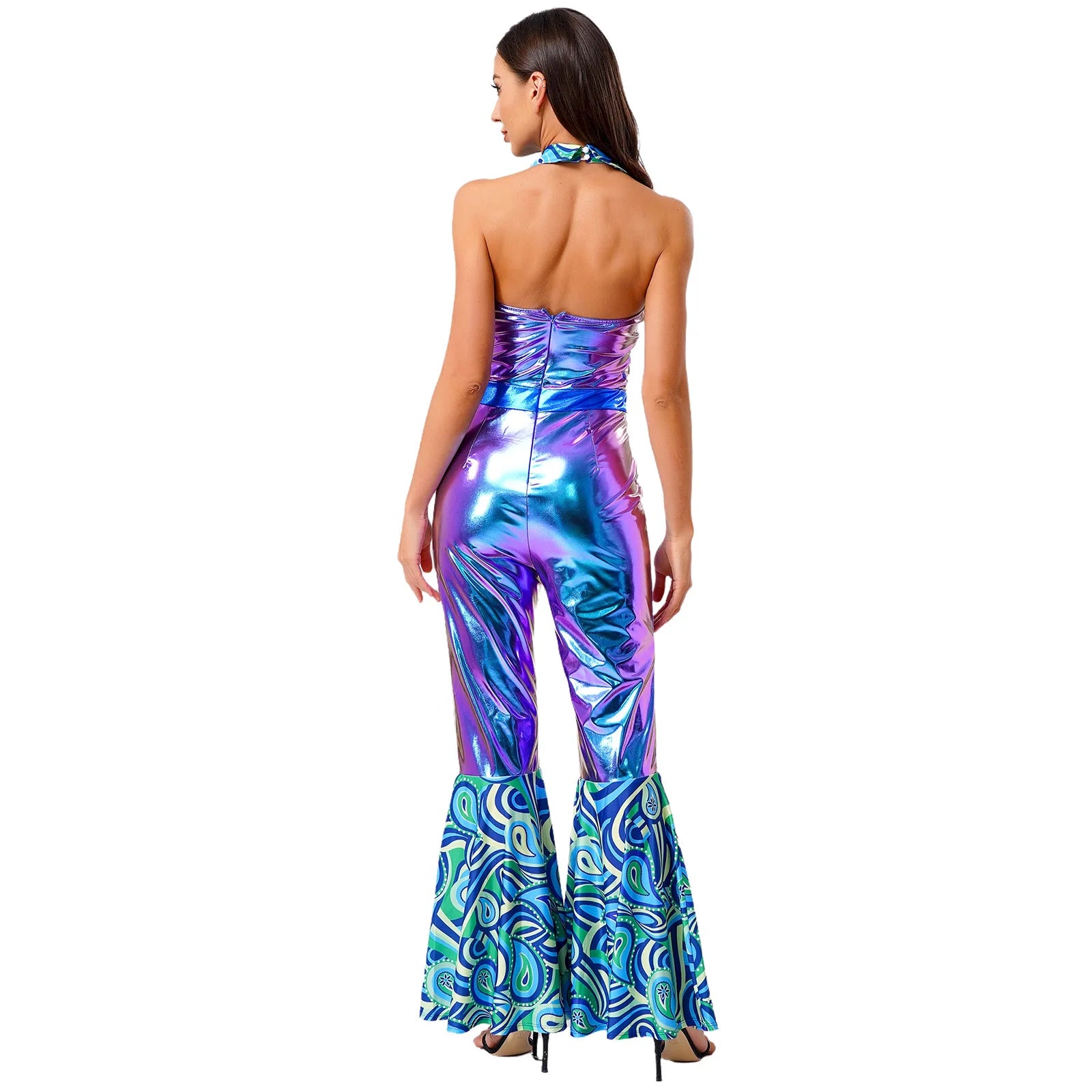 Combinaison Disco Rétro Irisée Dos