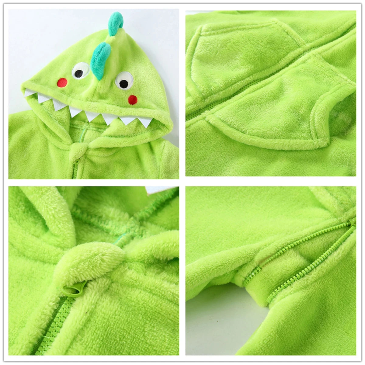 Combinaison Dragon Enfant Vert Clair dinosaure