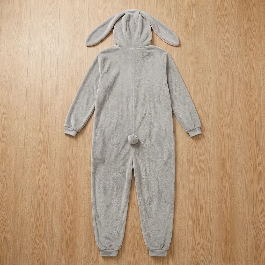 Combinaison Lapin Gris Adulte Unique Stylé