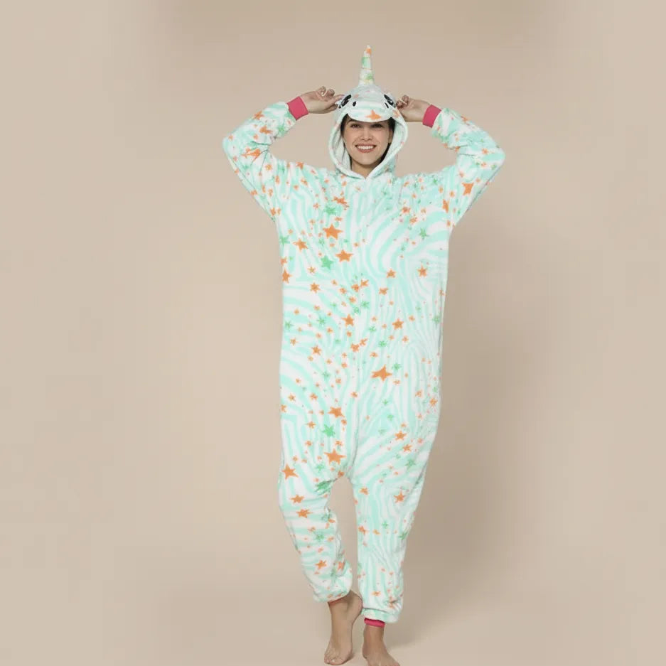 Combinaison Licorne Bleue Etoilée à Queue Stylé