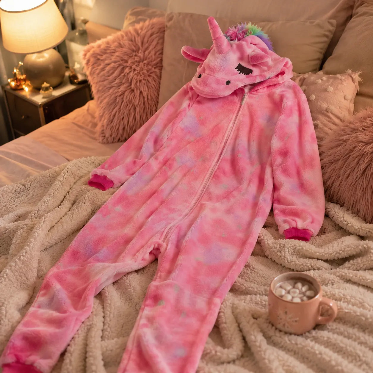Combinaison Licorne Rose Fantaisie