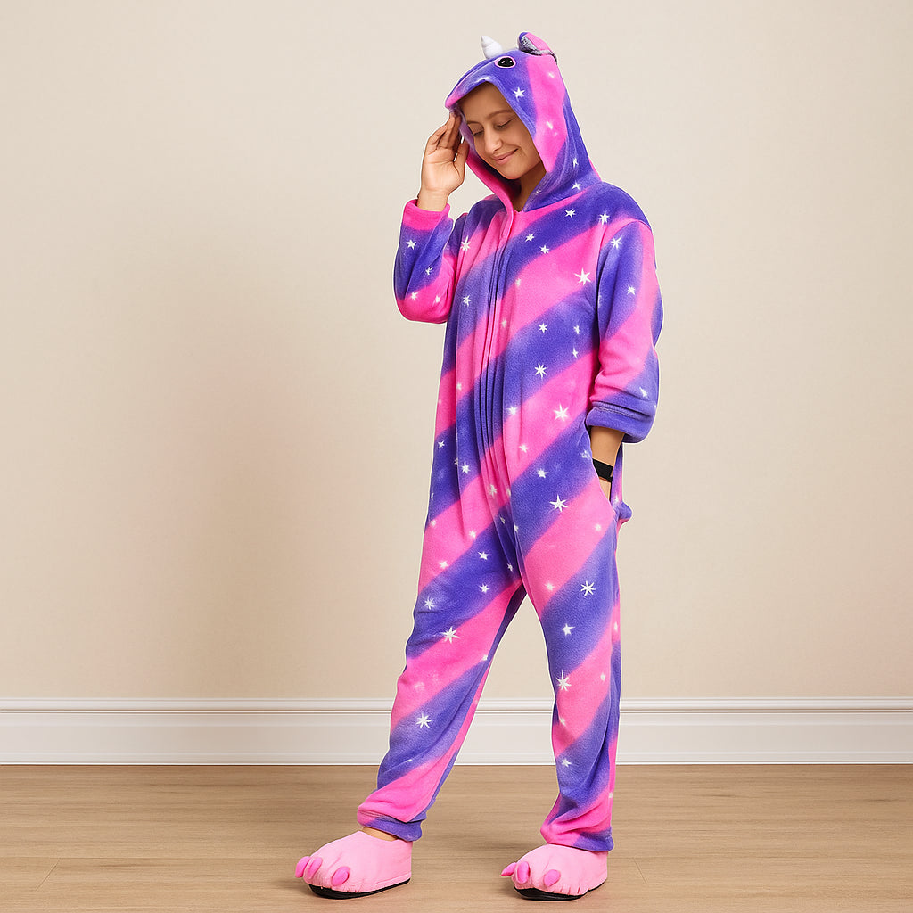 Combinaison Licorne Rose et Violet