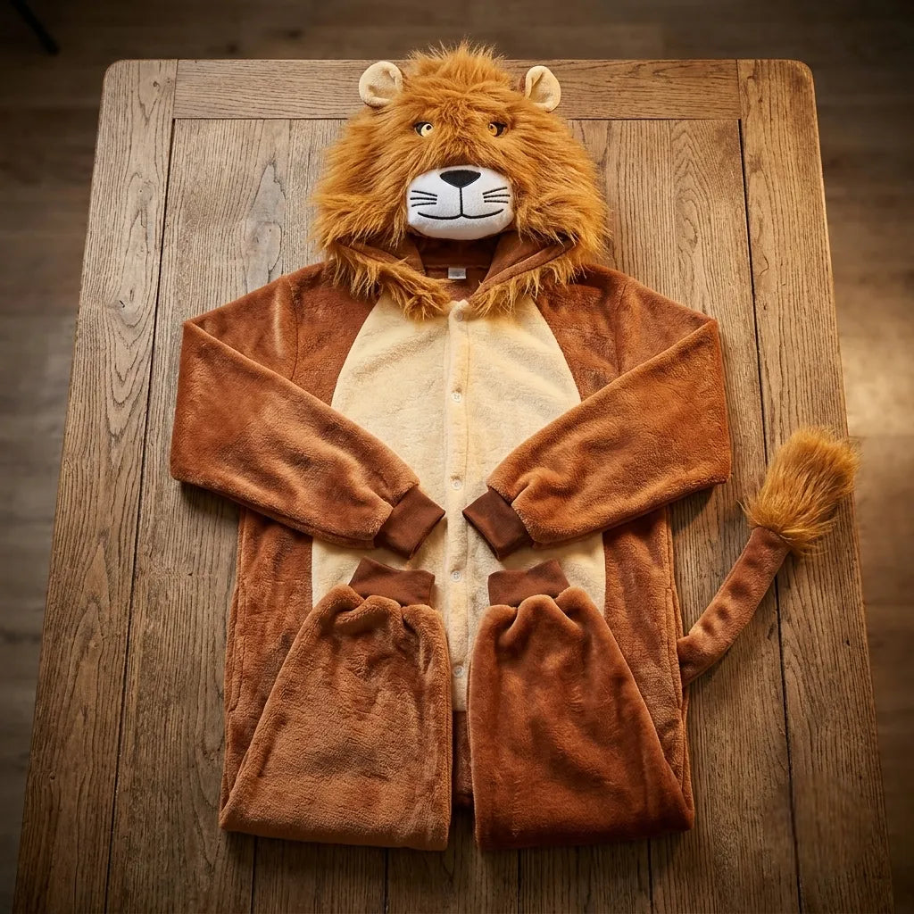 Combinaison Lion Marron Adulte Stylée