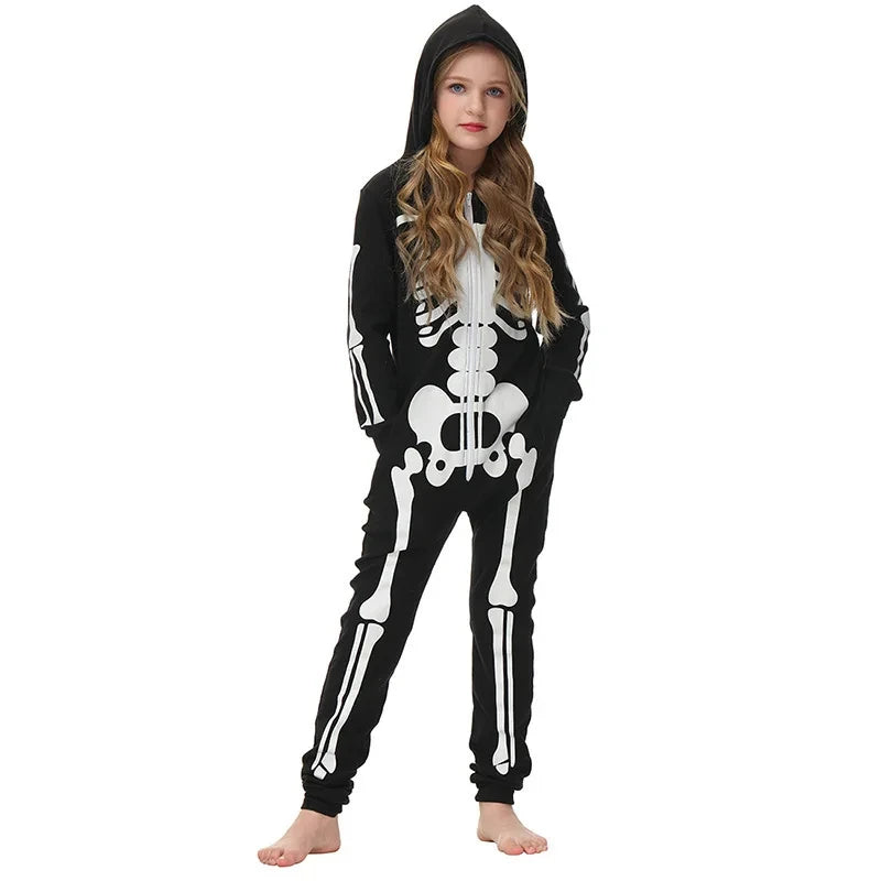 Combinaison Pyjama Famille Squelette Enfant