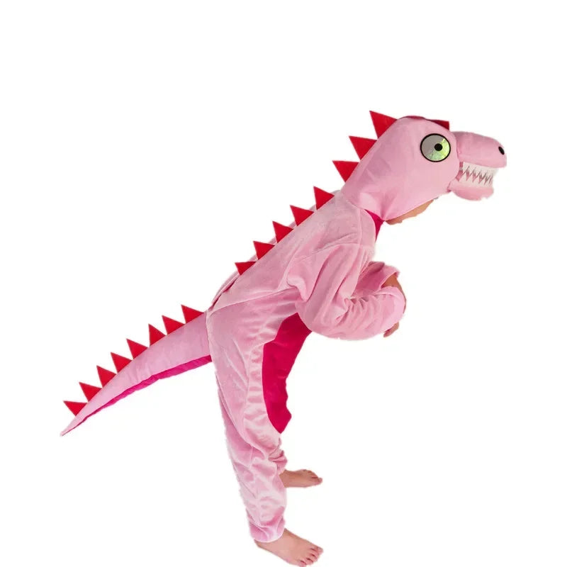 Combinaison Rose Dinosaure Enfant de qualité