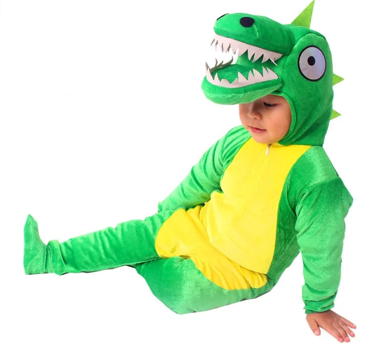Combinaison Verte Dinosaure Enfant stylé