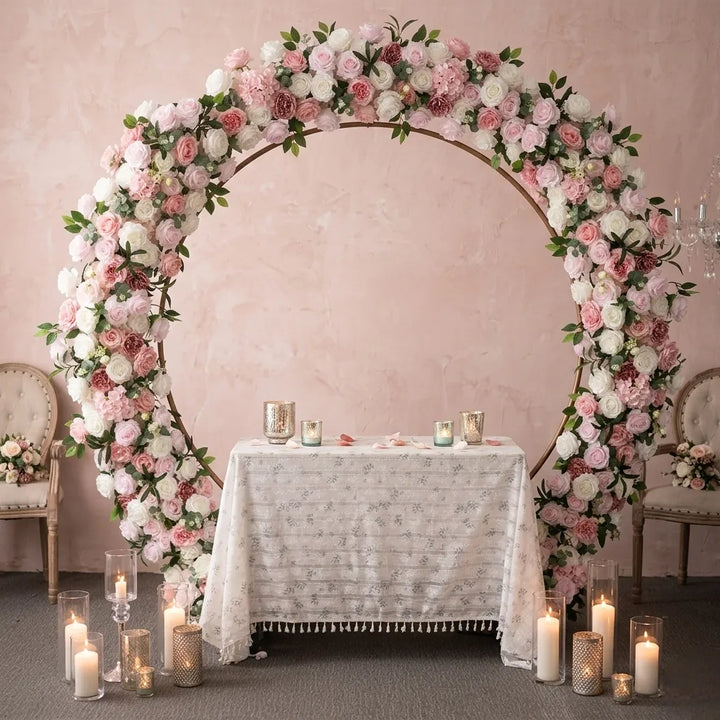 Composition Artificielles de Roses Décoratives Arche