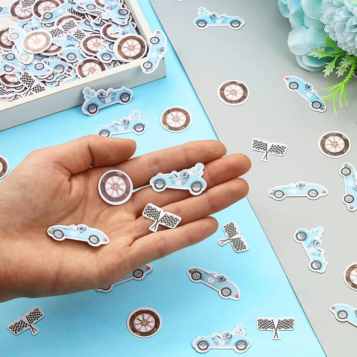 Confetti Voiture de Course Vintage