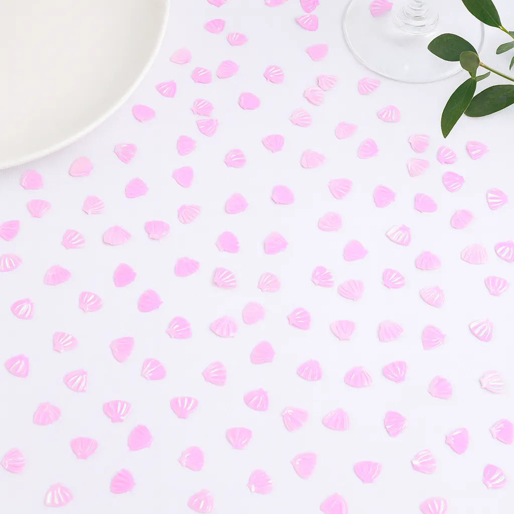 Confettis Anniversaire Coquillages Roses