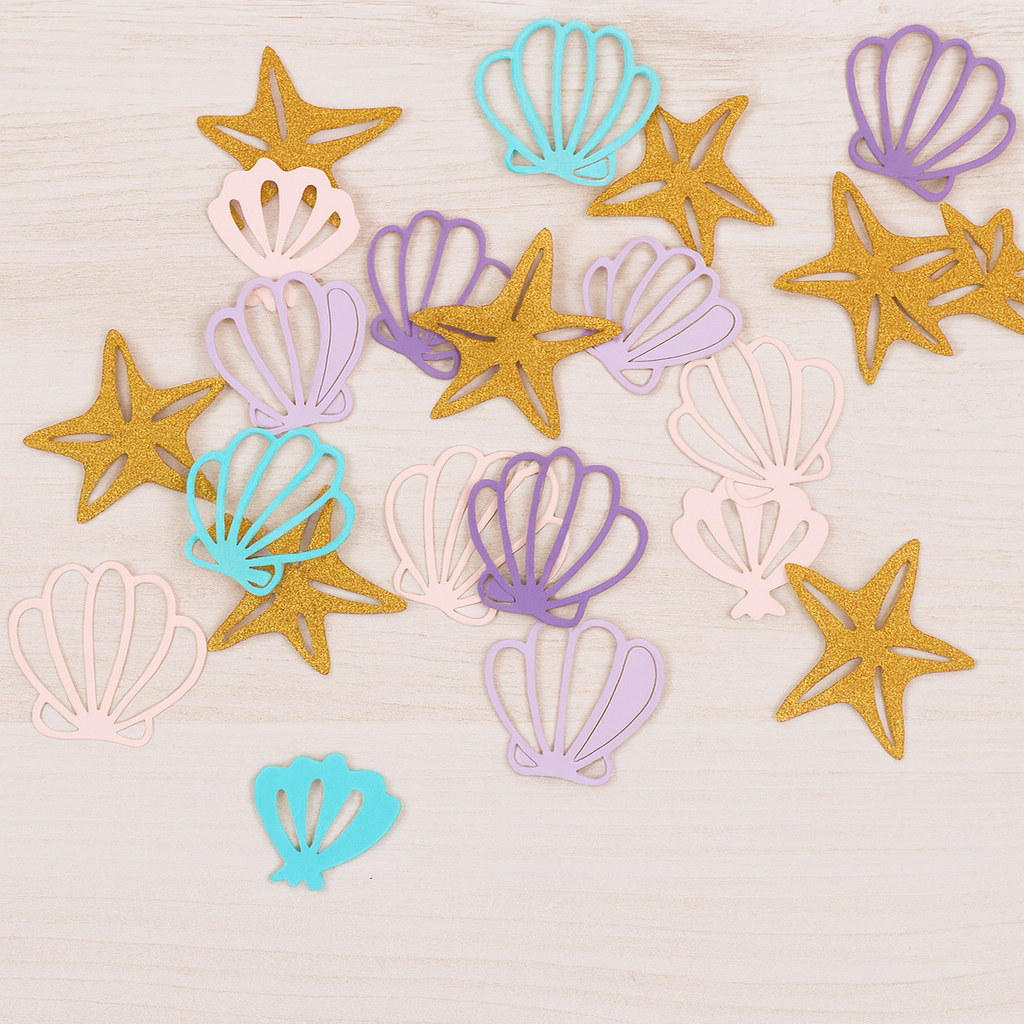 Confettis Anniversaire Sirène Design