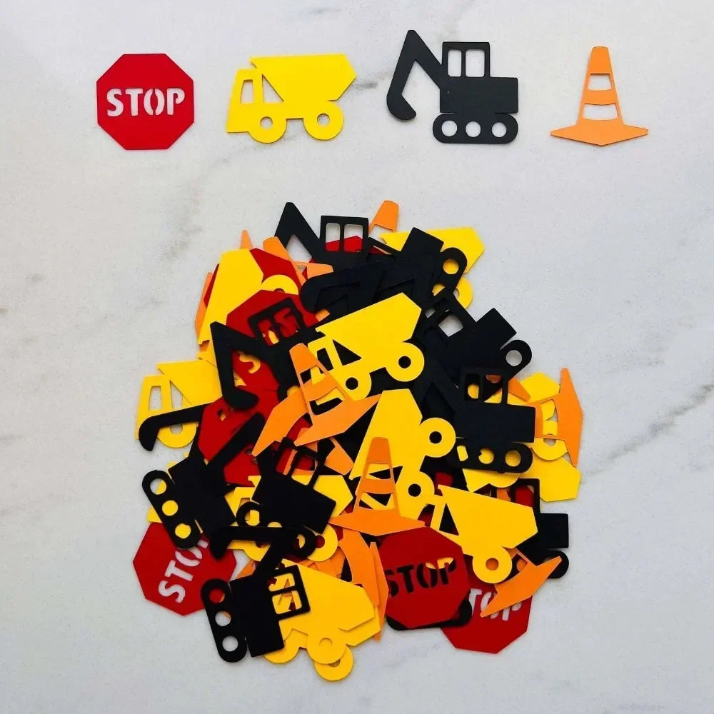 Confettis Anniversaire Thème Construction