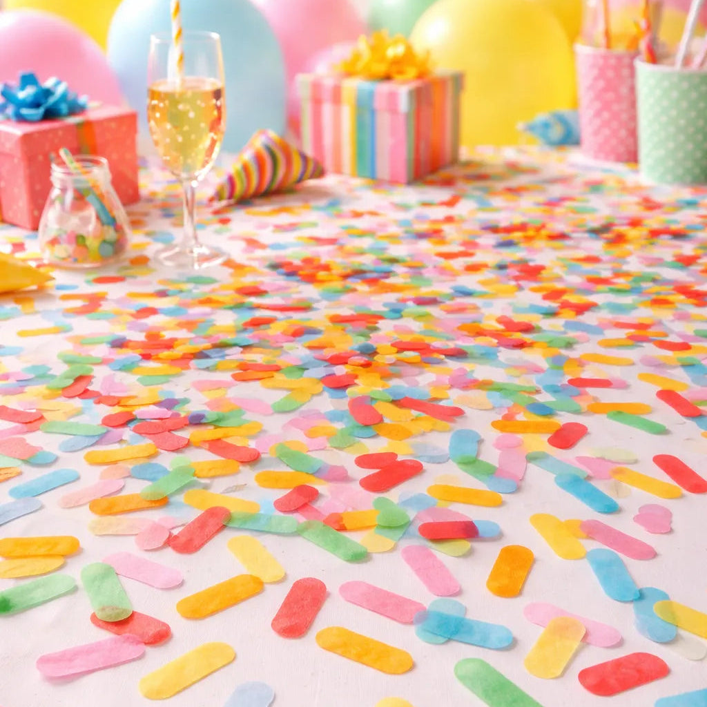 Confettis Arc-en-Ciel Colorés