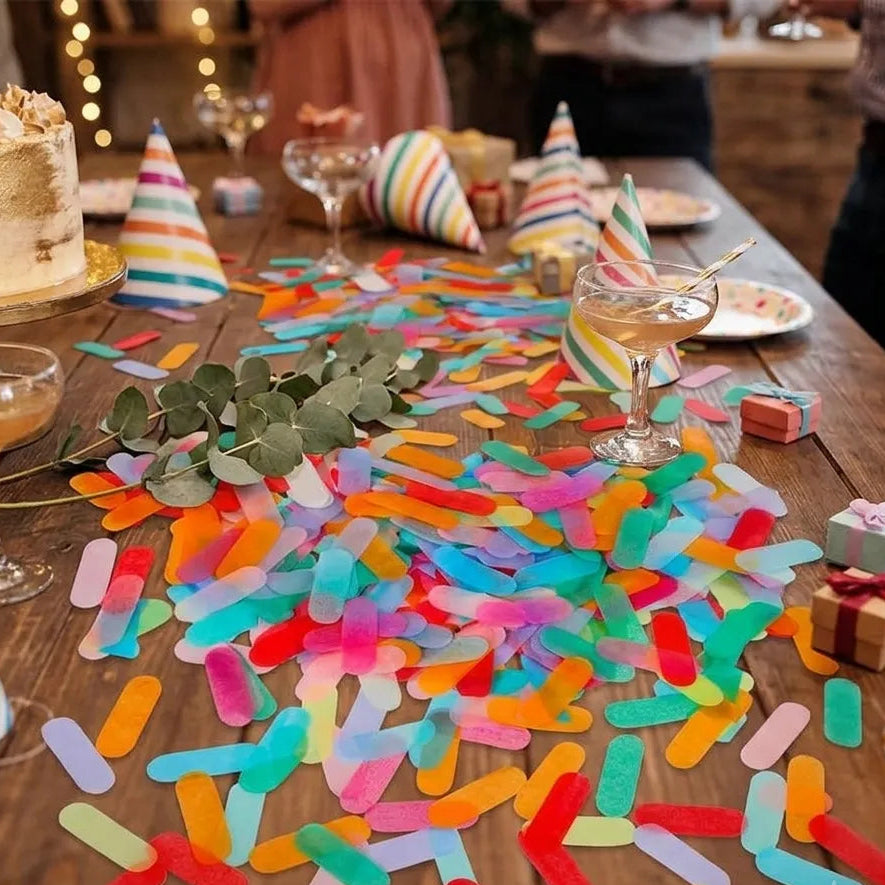 Confettis Arc-en-Ciel Colorés léger