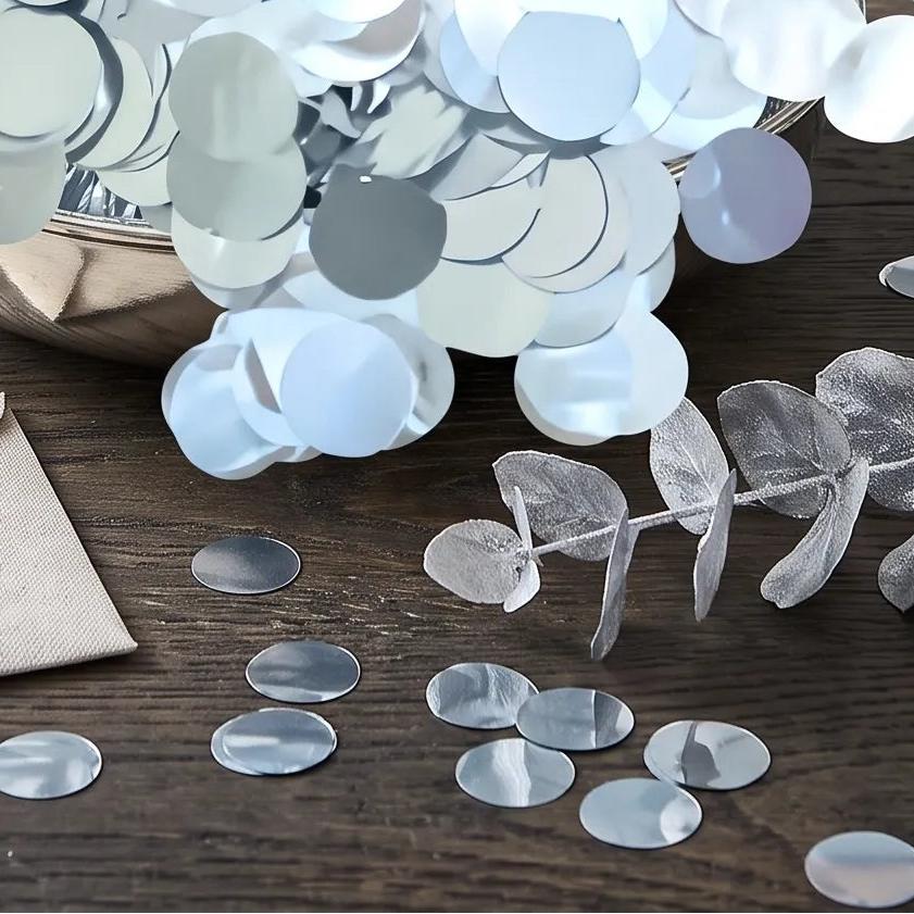 Confettis Argentés Design Festifs
