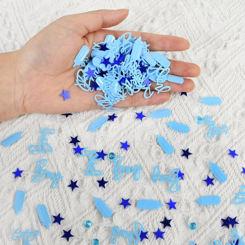 Confettis Baby Shower Bleu Unique