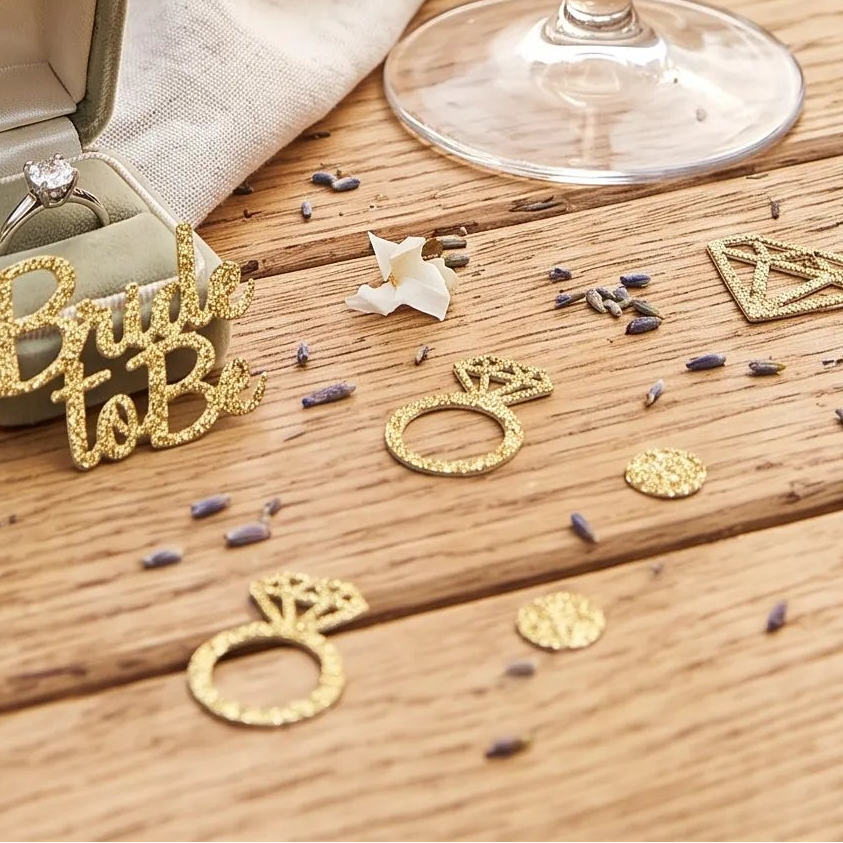 Confettis Bride to Be Dorés Design
